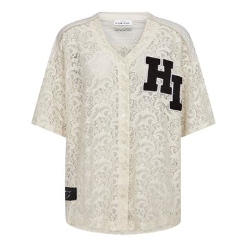 Haute L ' Amitié - Court Lace Tee - Pearl